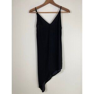 For Love & Lemons Black Asymmetrical Slip Dress – Size S
